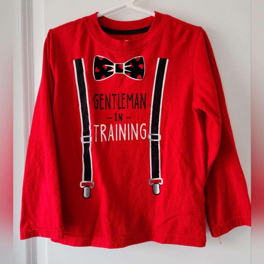 5t red Celebrations long sleeved‎ t-shirt Valentine's Day